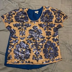 Sequined top!